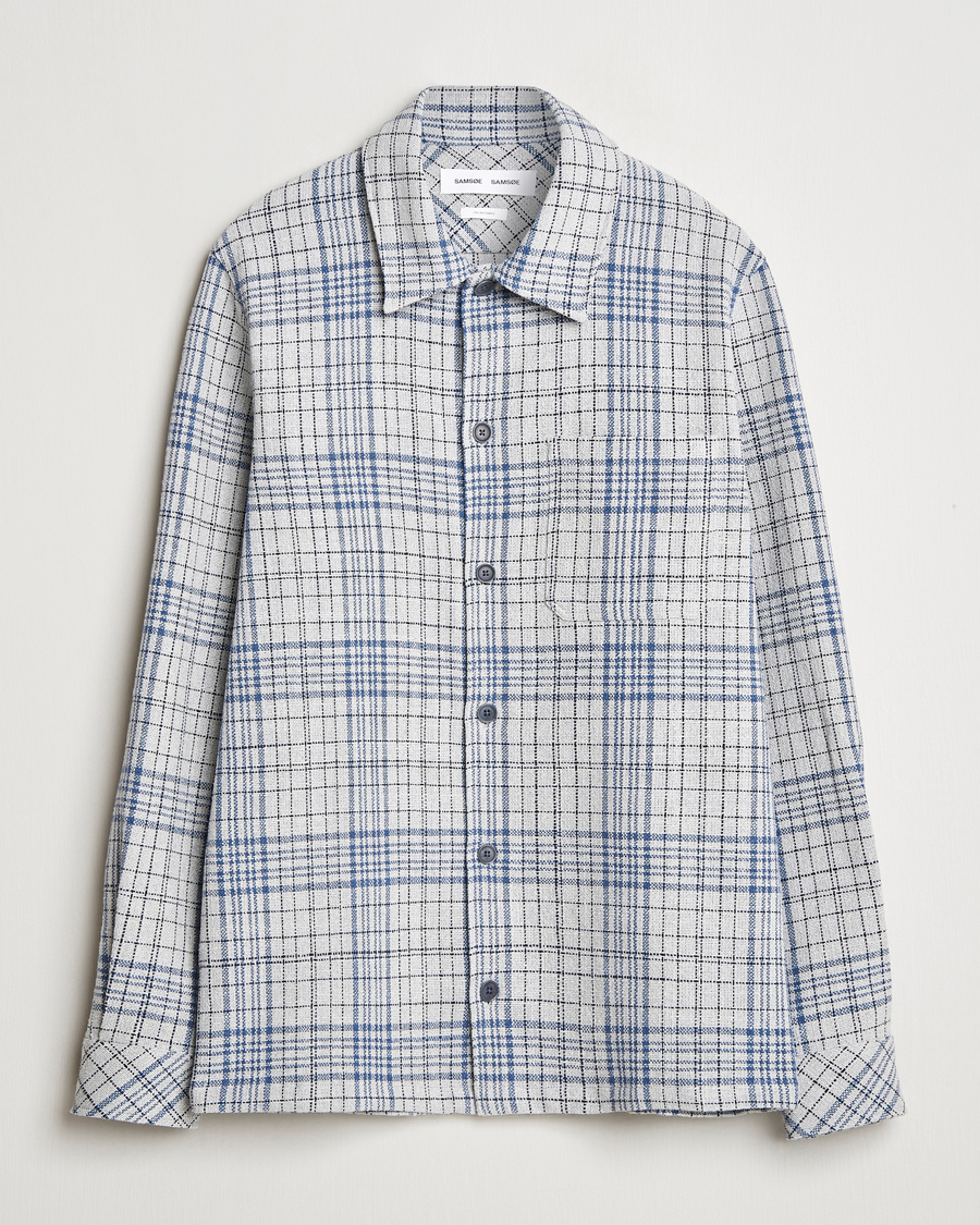 Heren | Overhemden | Samsøe Samsøe | Taka Checked Overshirt Moonstruck