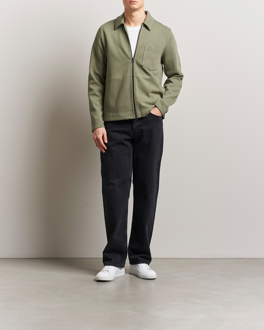 Heren | Truien | Samsøe Samsøe | Hannes Full Zip Sweater Four Leaf Clover
