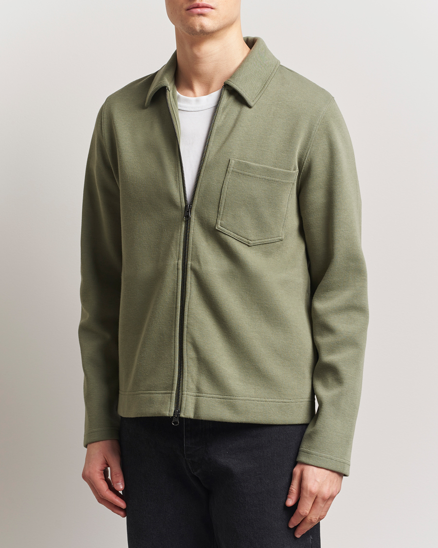 Heren | Truien | Samsøe Samsøe | Hannes Full Zip Sweater Four Leaf Clover