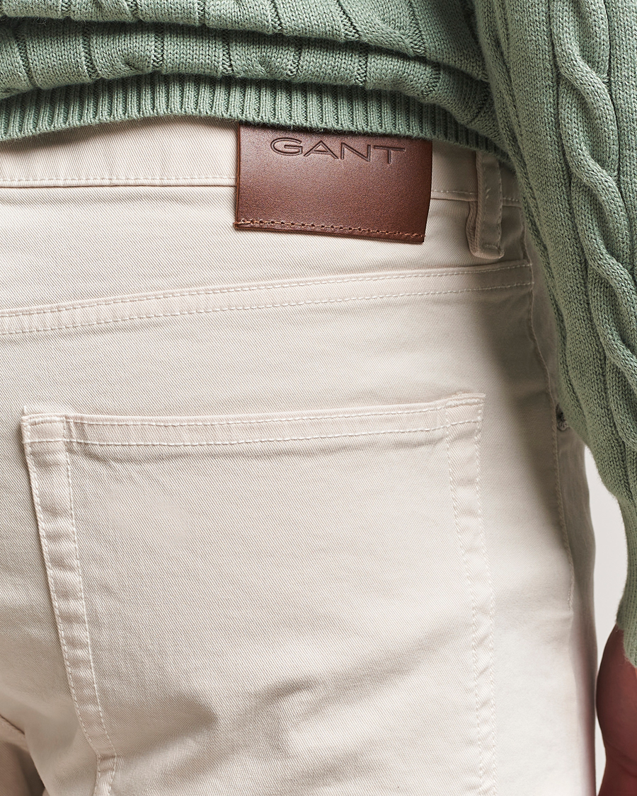 Heren | Broeken | GANT | Regular Desert 5-Pocket Pants Putty
