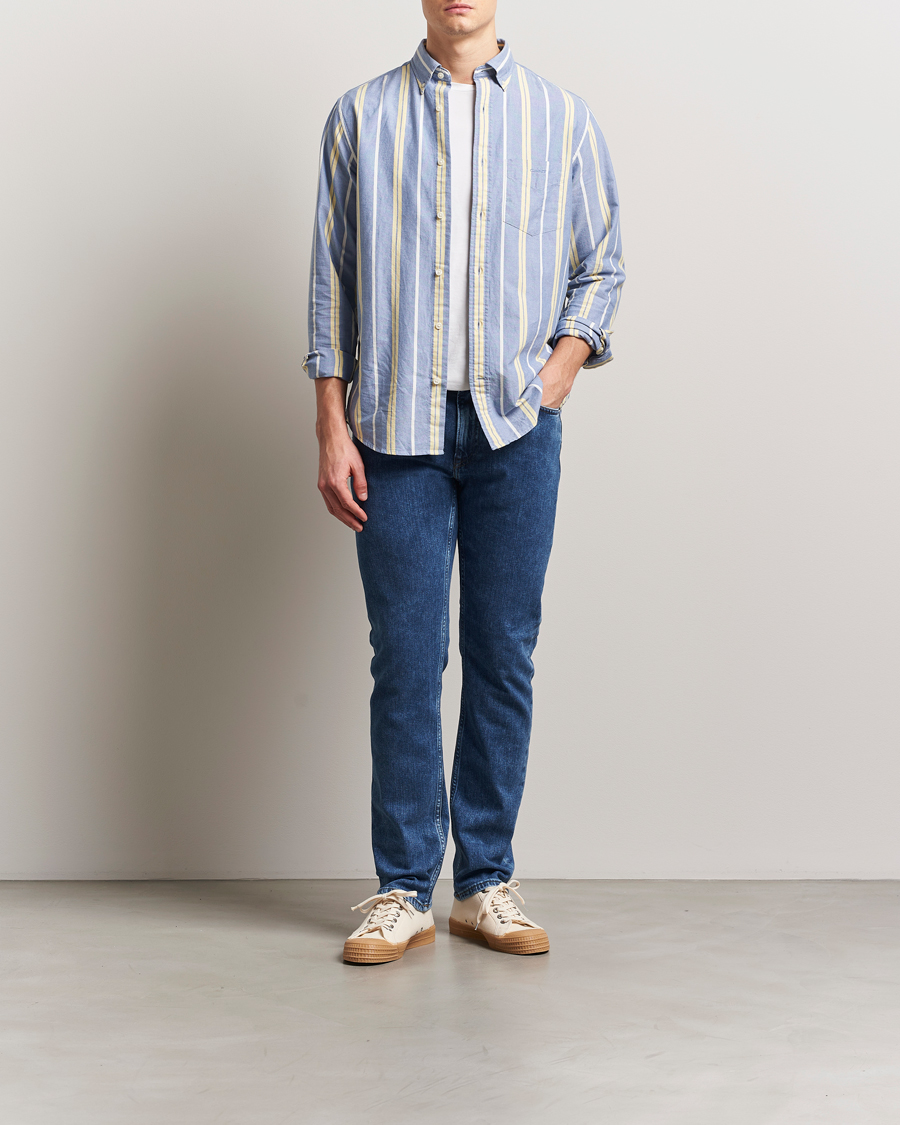Heren | Jeans | GANT | Regular Fit Jeans Mid Blue Vintage