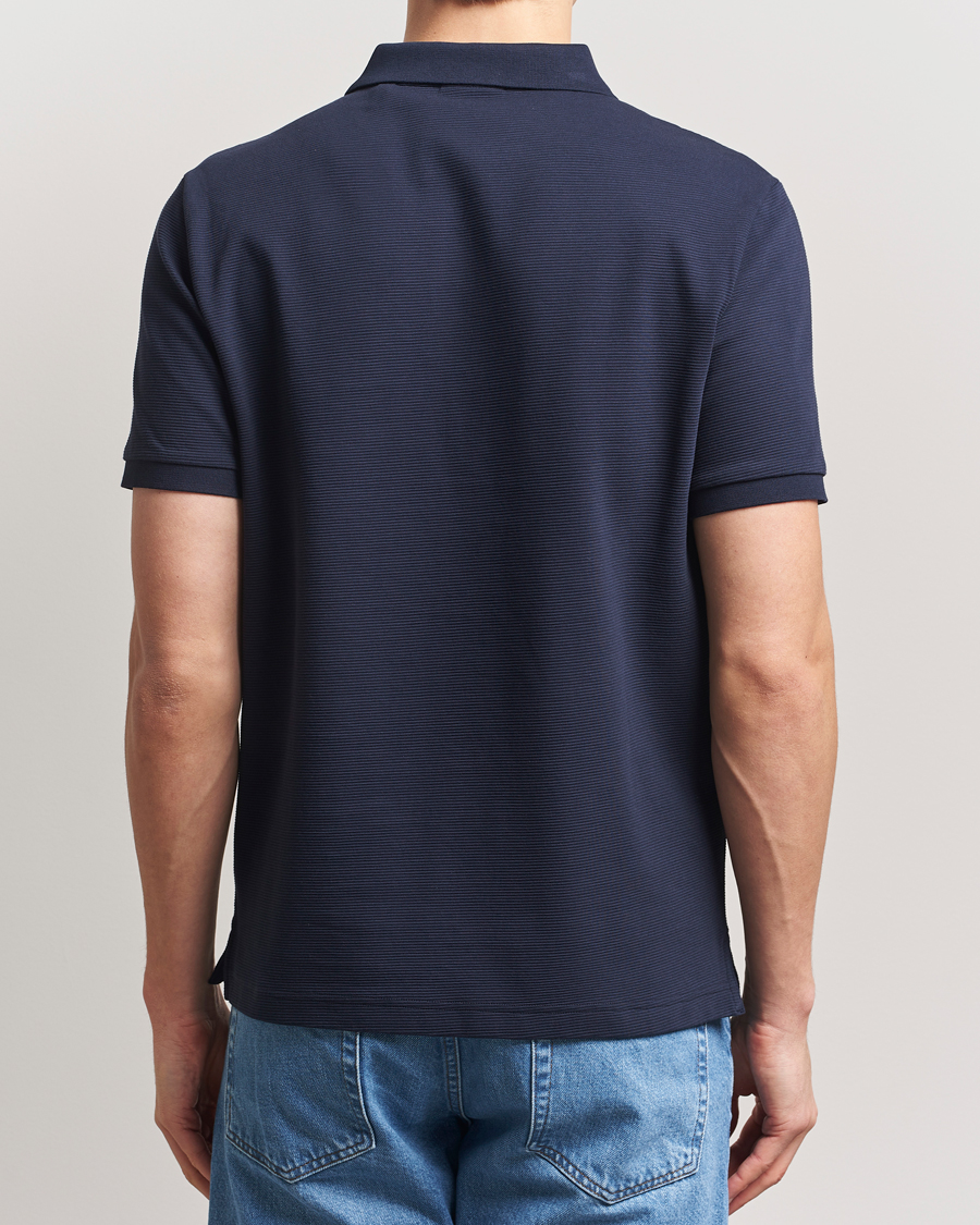 Heren | Polo's | GANT | Textured Polo Evening Blue