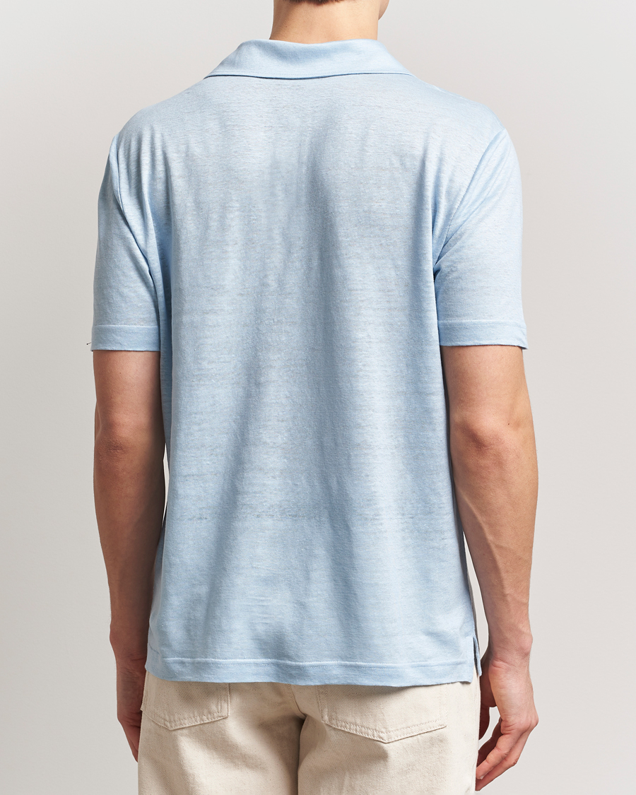 Heren | Polo's | GANT | Linen Polo Fresh Blue