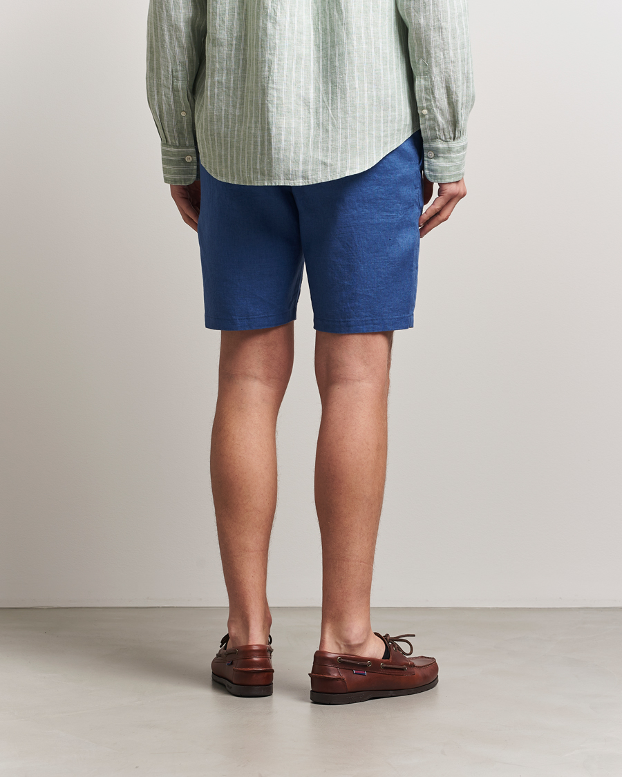 Heren | Korte broek | GANT | Relaxed Linen Drawstring Shorts Rich Blue