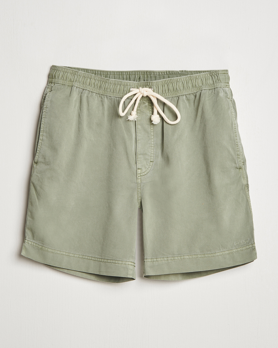 Heren | Korte broek | GANT | Regular Sunfaded Drawstring Shorts Kalamata Green