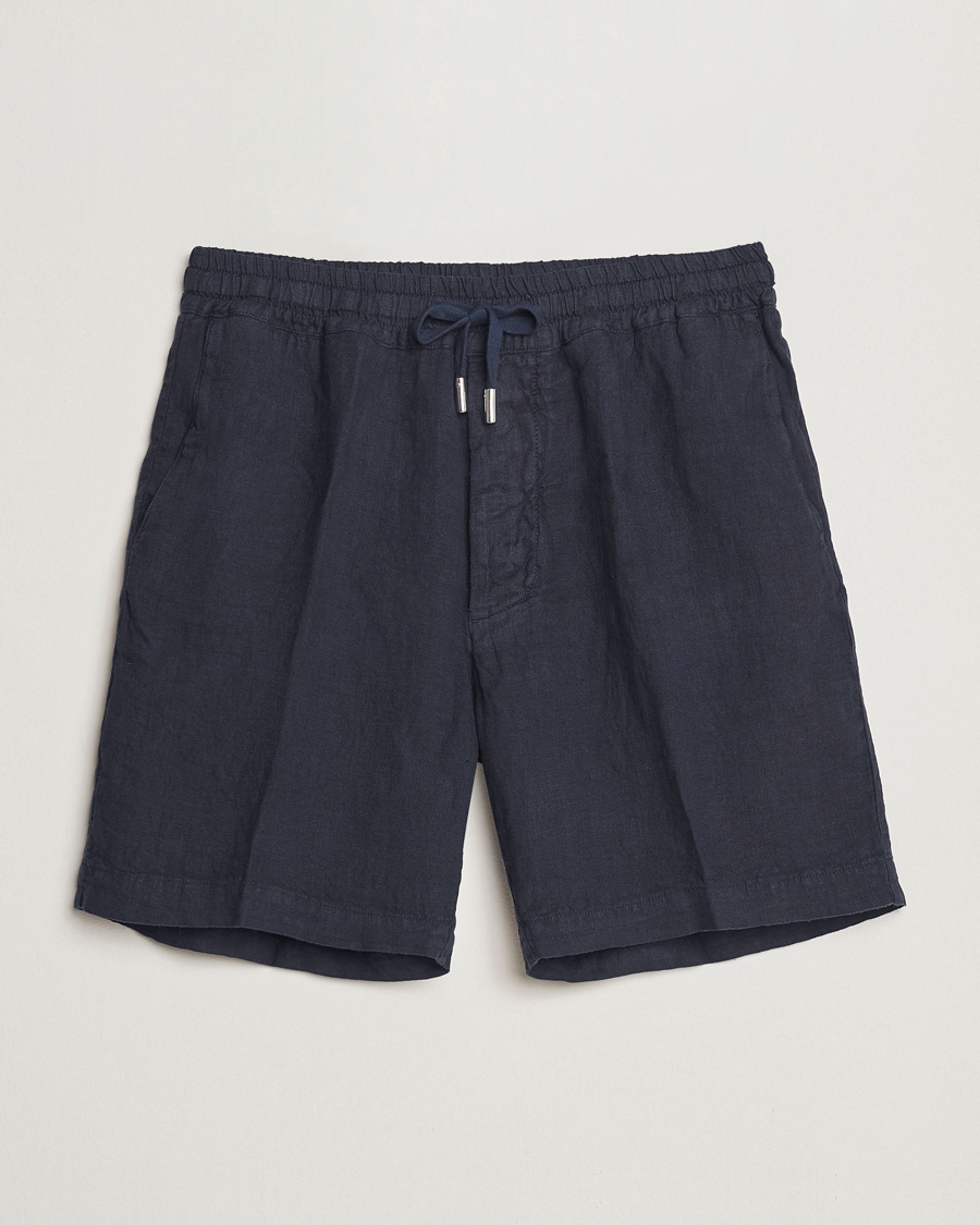 Heren | Korte broek | Altea | Linen Drawstring Shorts Navy