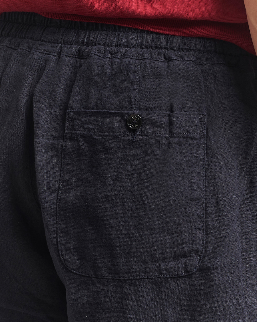 Heren | Korte broek | Altea | Linen Drawstring Shorts Navy