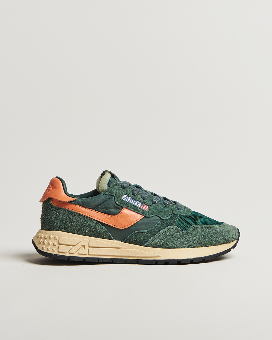 Heren | Autry Reelwind Running Sneaker Green/Orange | Autry | Reelwind Running Sneaker Green/Orange
