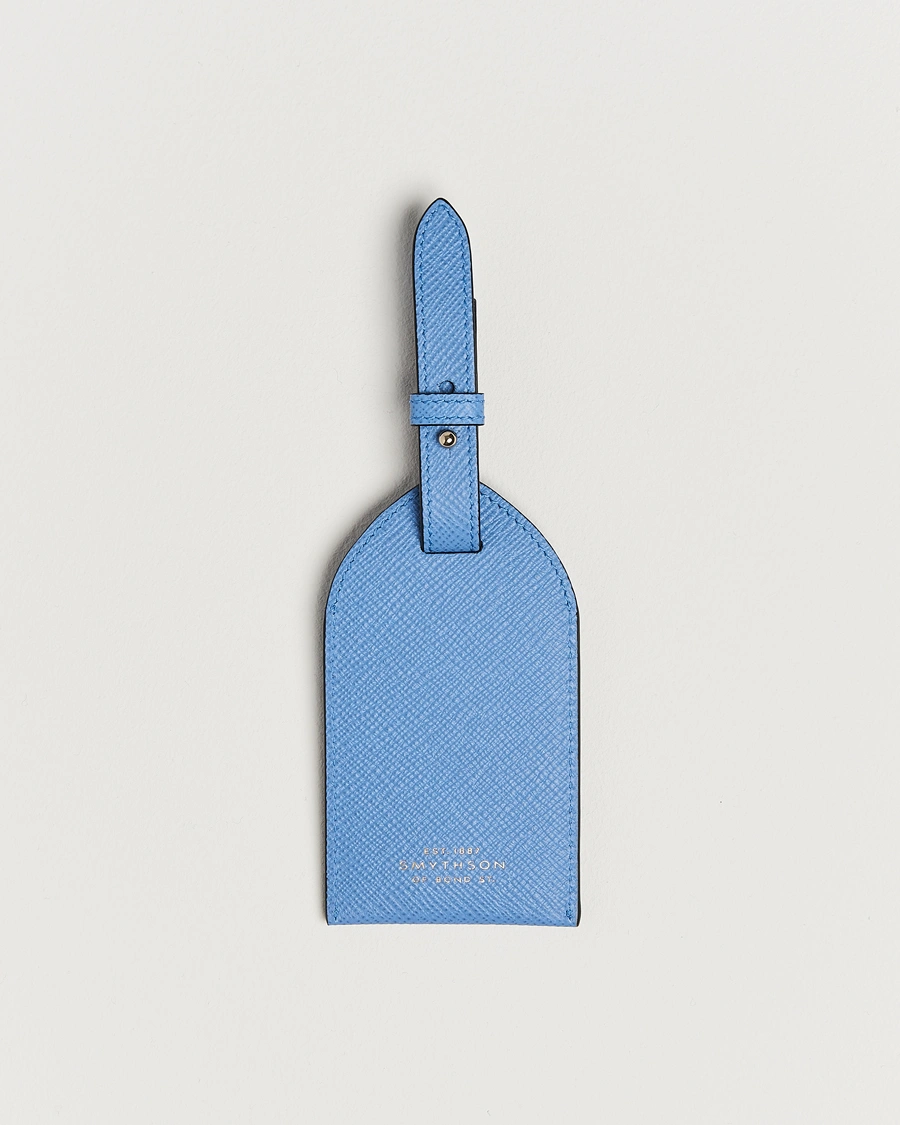 Heren | Thuis | Smythson | Panama Luggage Tag Nile Blue