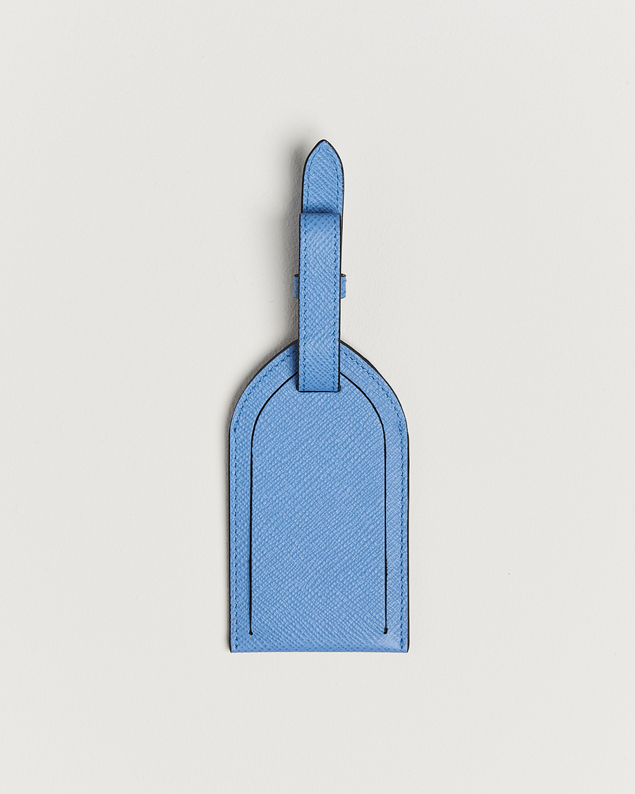 Heren | Thuis | Smythson | Panama Luggage Tag Nile Blue