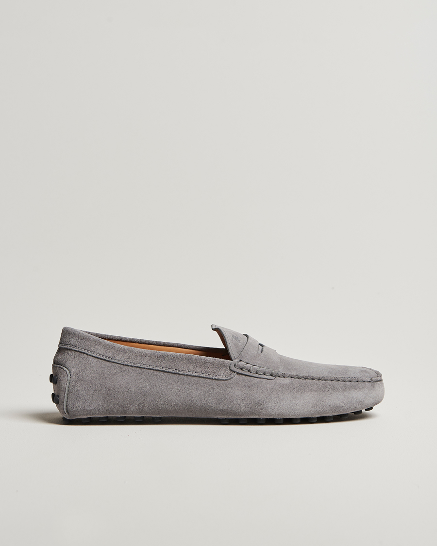 Heren | Tod's Gommino Carshoe Grey Suede | Tod's | Gommino Carshoe Grey Suede
