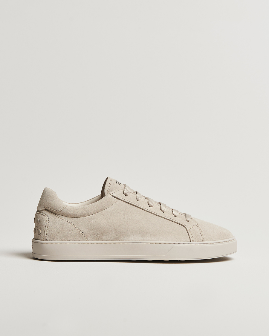Heren | Sneakers | Tod's | Cassetta Lacciata Sneaker Light Grey Suede