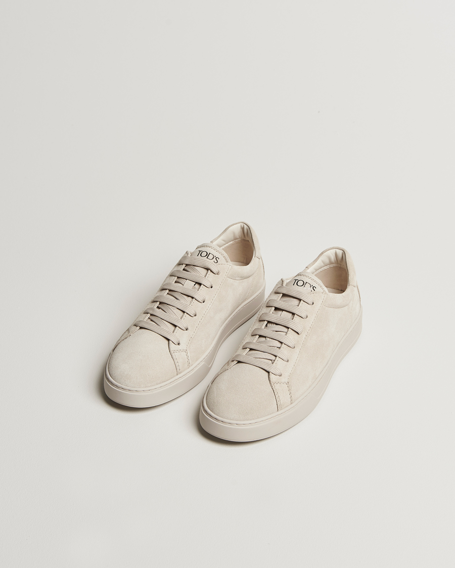 Heren | Sneakers | Tod's | Cassetta Lacciata Sneaker Light Grey Suede