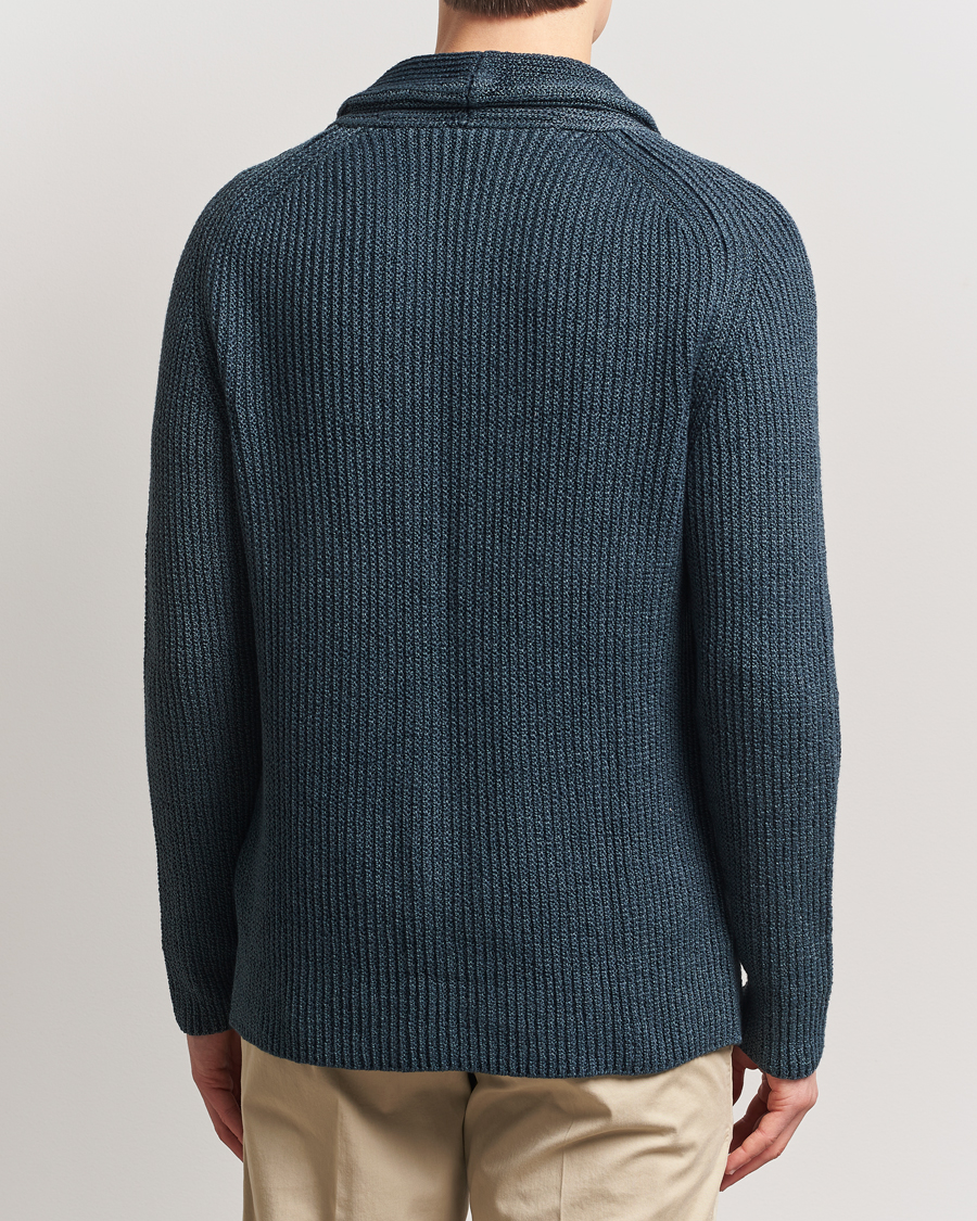 Heren | Truien | Boglioli | Shawl Collar Cardigan Navy
