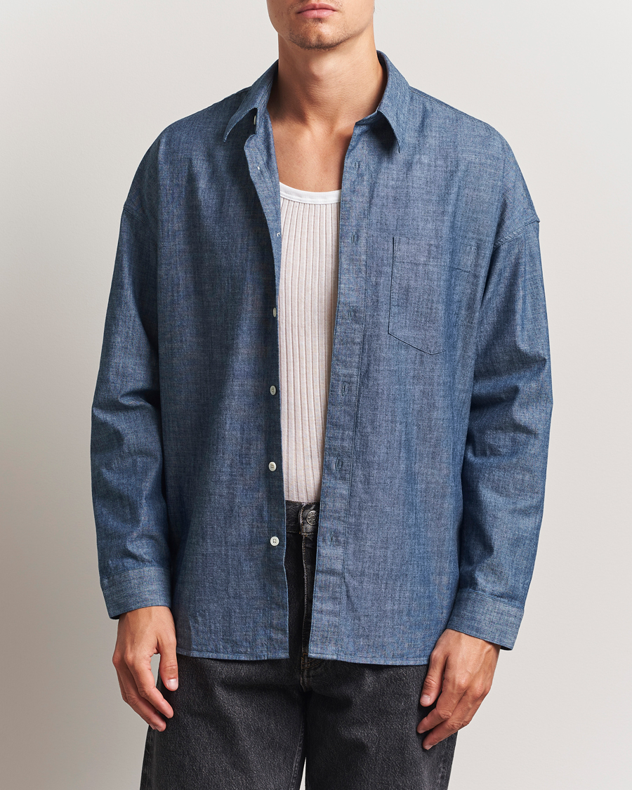 Heren | Overhemden | Sunflower | Stable Chambray Shirt Rinse