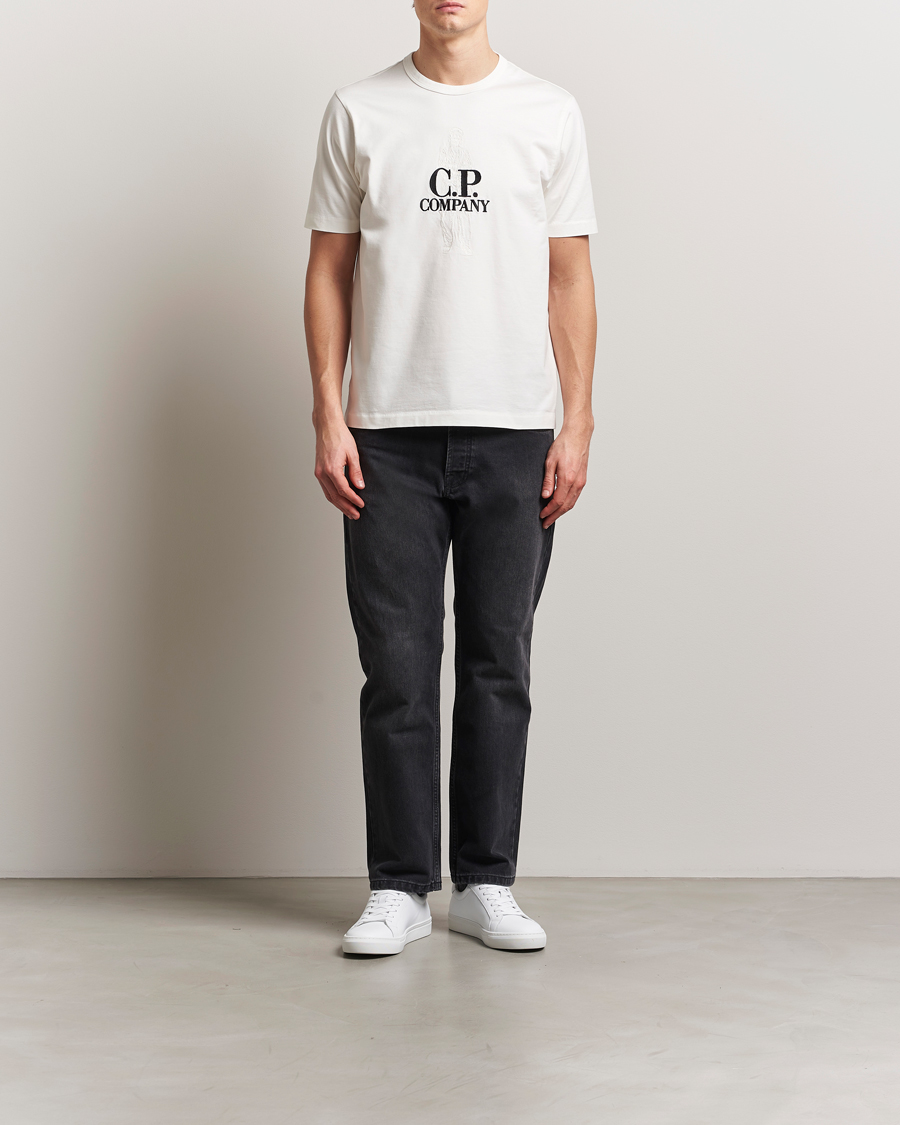 Heren | T-shirts | C.P. Company | Mercerized Heavy Cotton Back Logo T-Shirt White