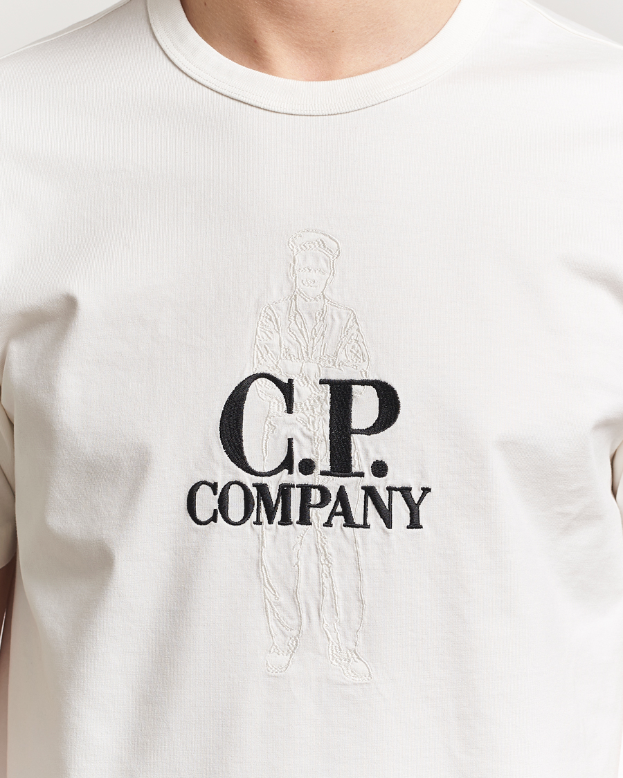 Heren | T-shirts | C.P. Company | Mercerized Heavy Cotton Back Logo T-Shirt White
