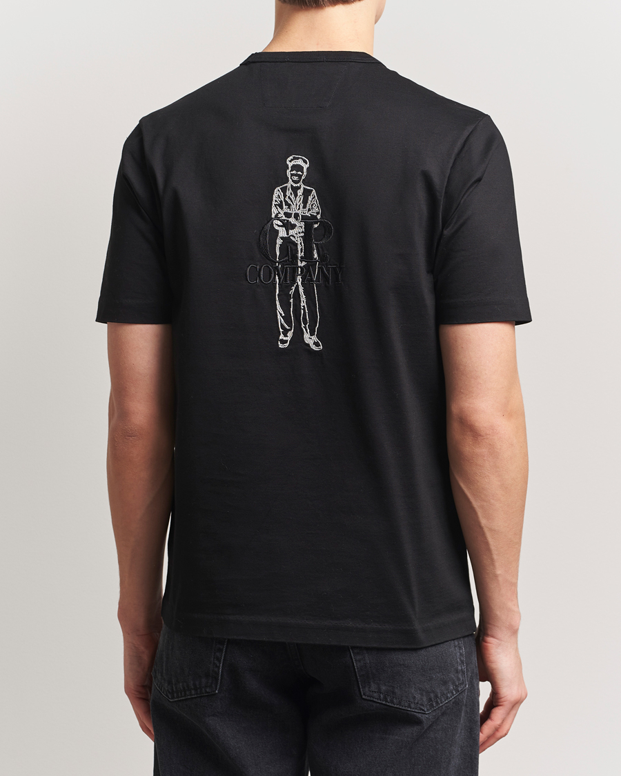 Heren | T-shirts | C.P. Company | Mercerized Heavy Cotton Back Logo T-Shirt Black