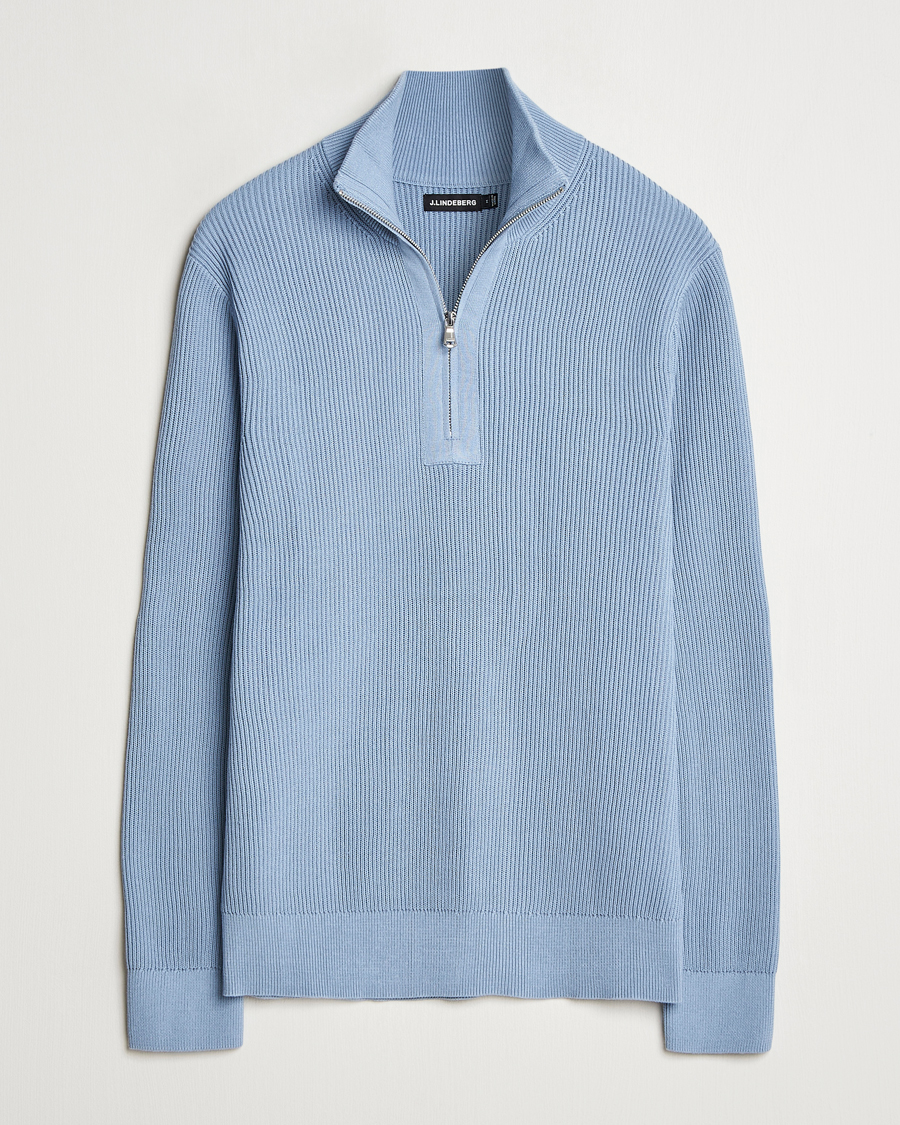 Heren | Truien | J.Lindeberg | Alex Knitted Half-Zip Rainwashed
