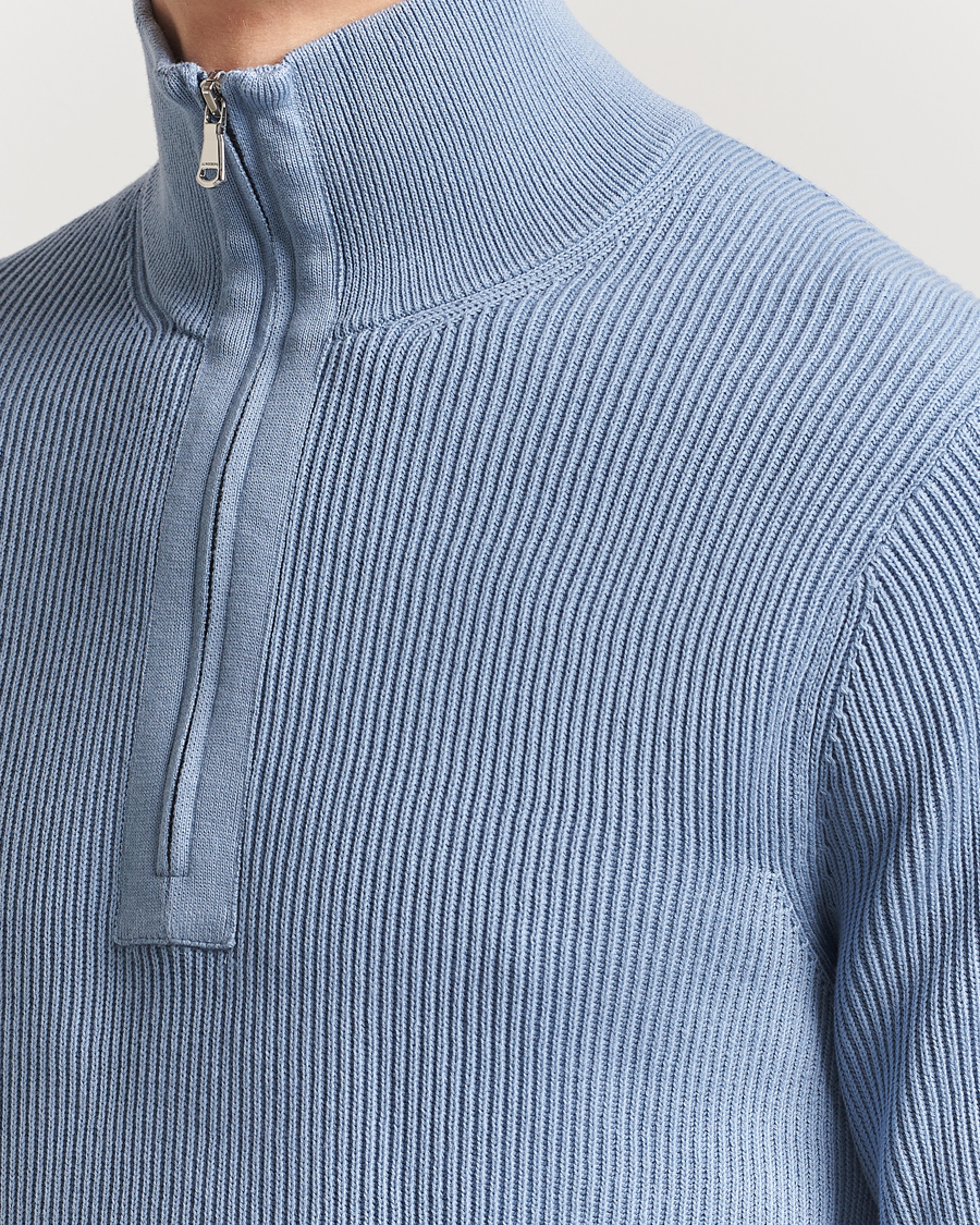 Heren | Truien | J.Lindeberg | Alex Knitted Half-Zip Rainwashed