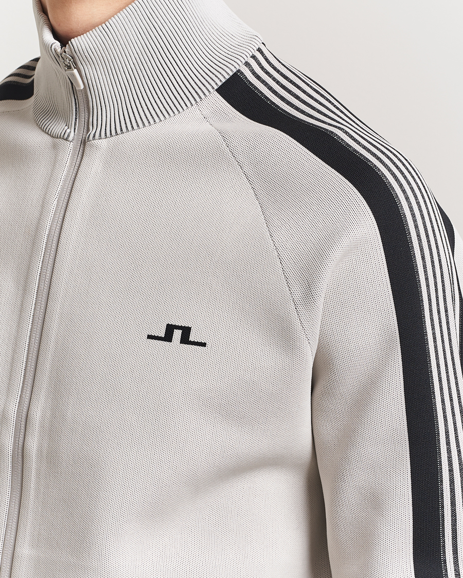 Heren | Jassen | J.Lindeberg | Max Tech Knit Track Jacket Moonbeam