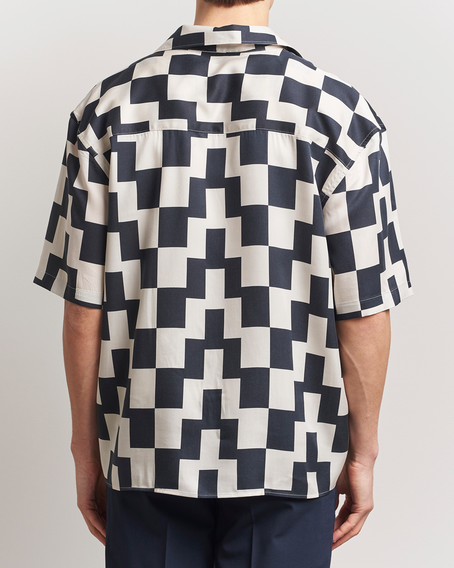 Heren | Overhemden | J.Lindeberg | Ellis Stack Bridge Print Shirt Black