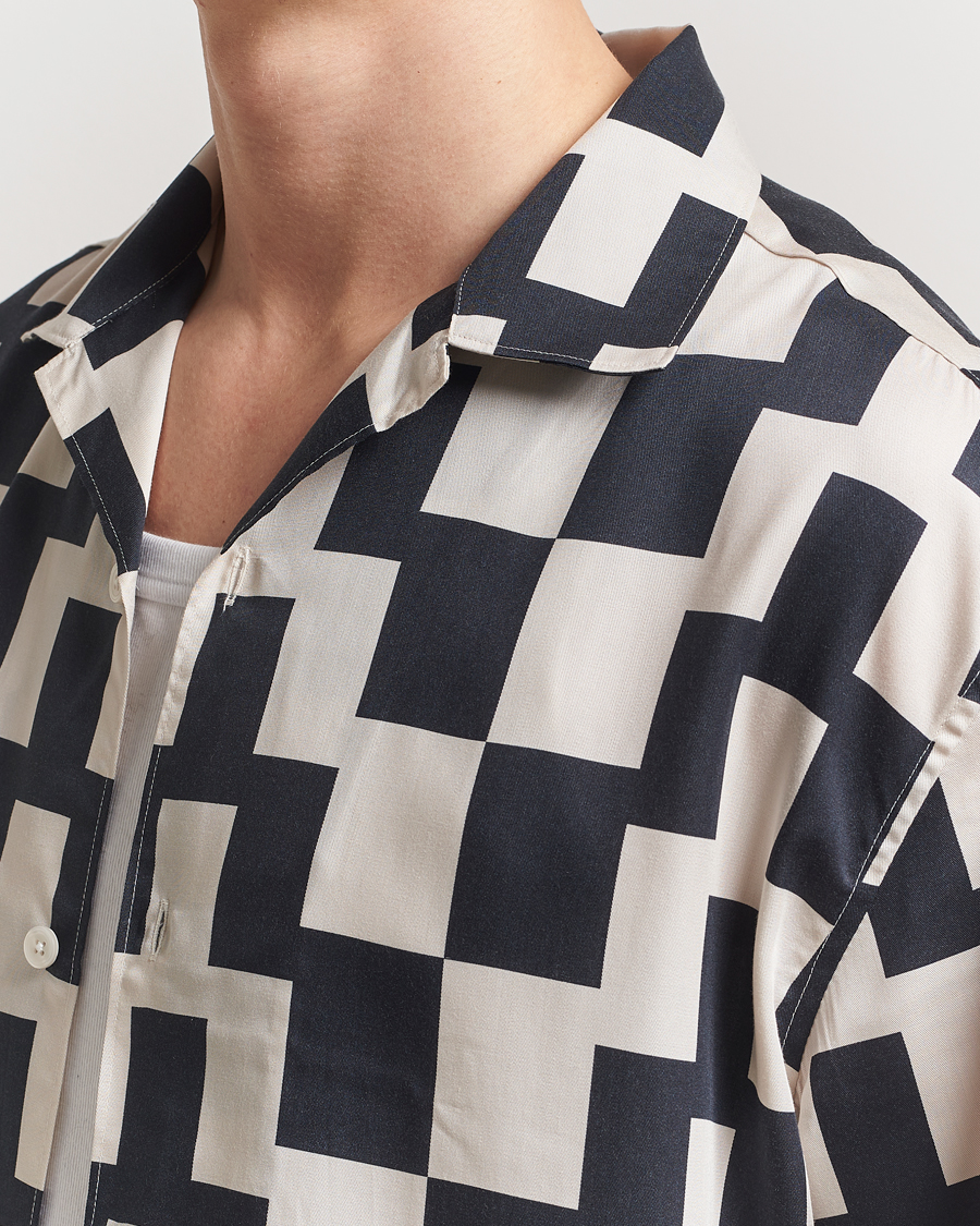 Heren | Overhemden | J.Lindeberg | Ellis Stack Bridge Print Shirt Black