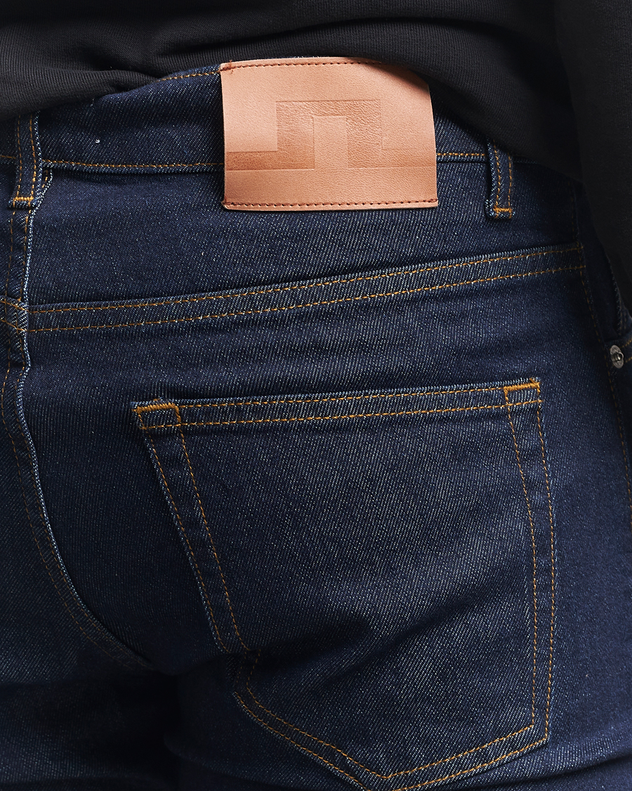 Heren | Jeans | J.Lindeberg | Jax Rinsed Slim Jeans Dark Blue