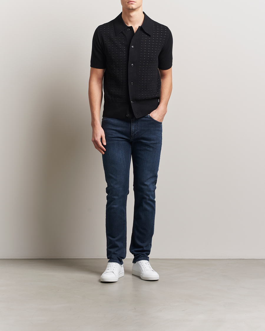 Heren | Jeans | J.Lindeberg | Jax Washed Slim Jeans Dark Blue