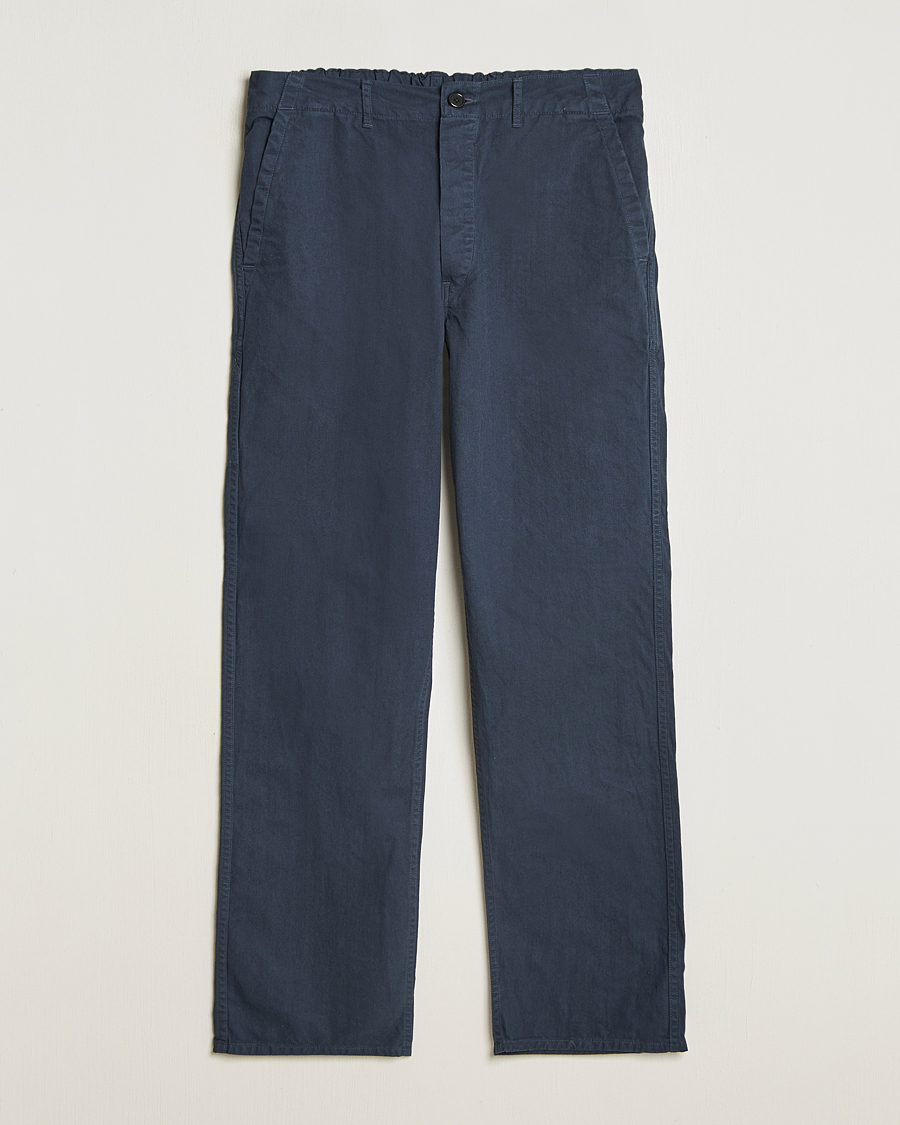 Heren | Broeken | orSlow | French Work Pants Navy