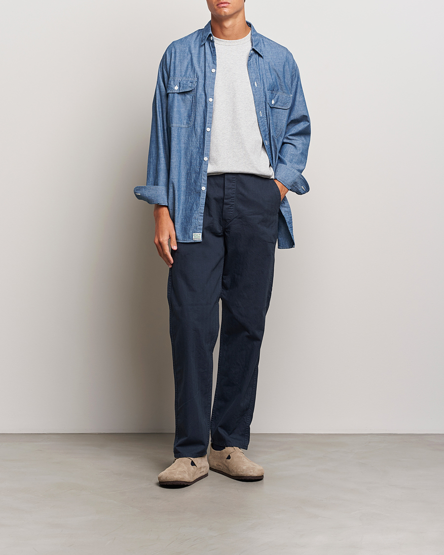 Heren | Broeken | orSlow | French Work Pants Navy