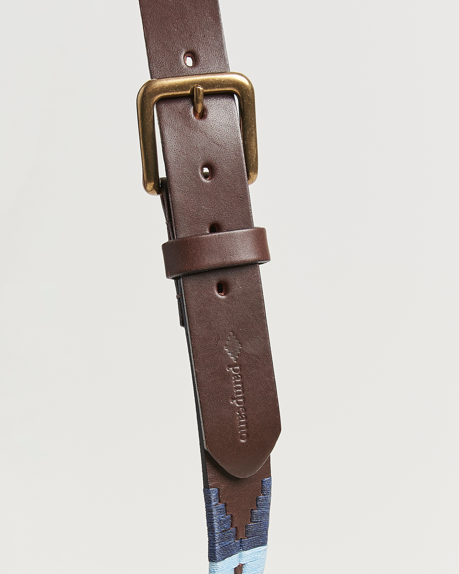 Heren | Riemen | Pampeano | Multi Hand Stitched Classic Leather Belt 3,5cm