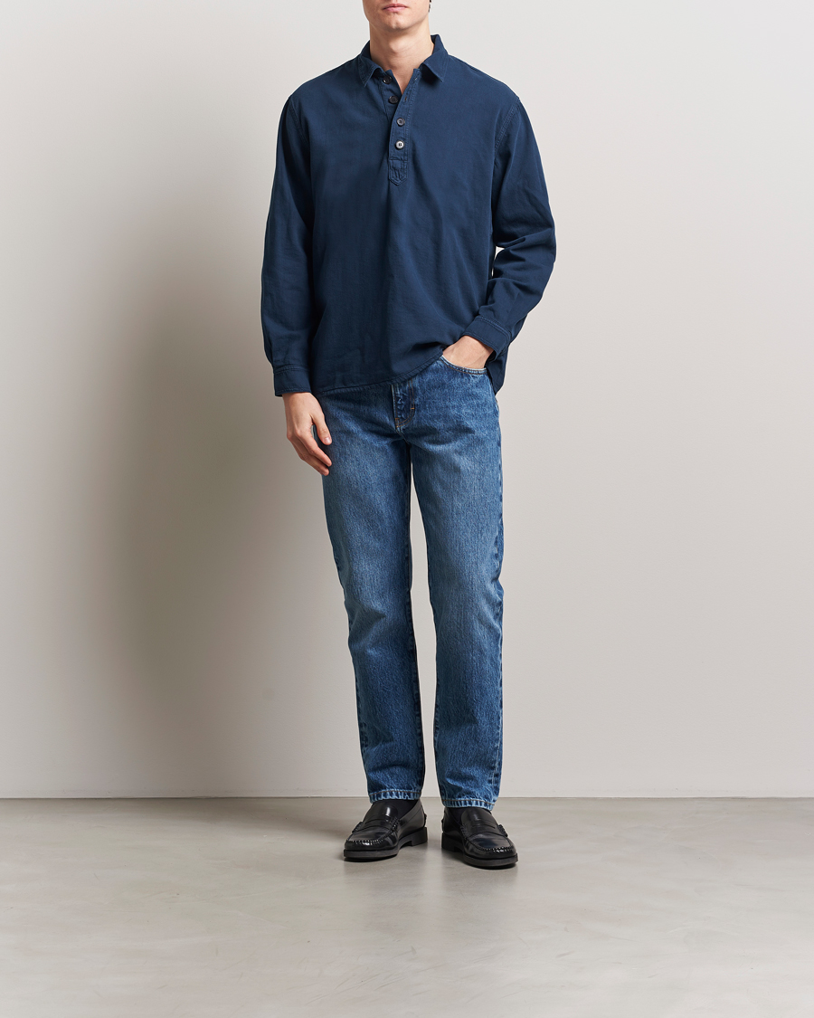 Heren | Jeans | Jeanerica | TM005 Tapered Jeans Ring Spun Mid Blue