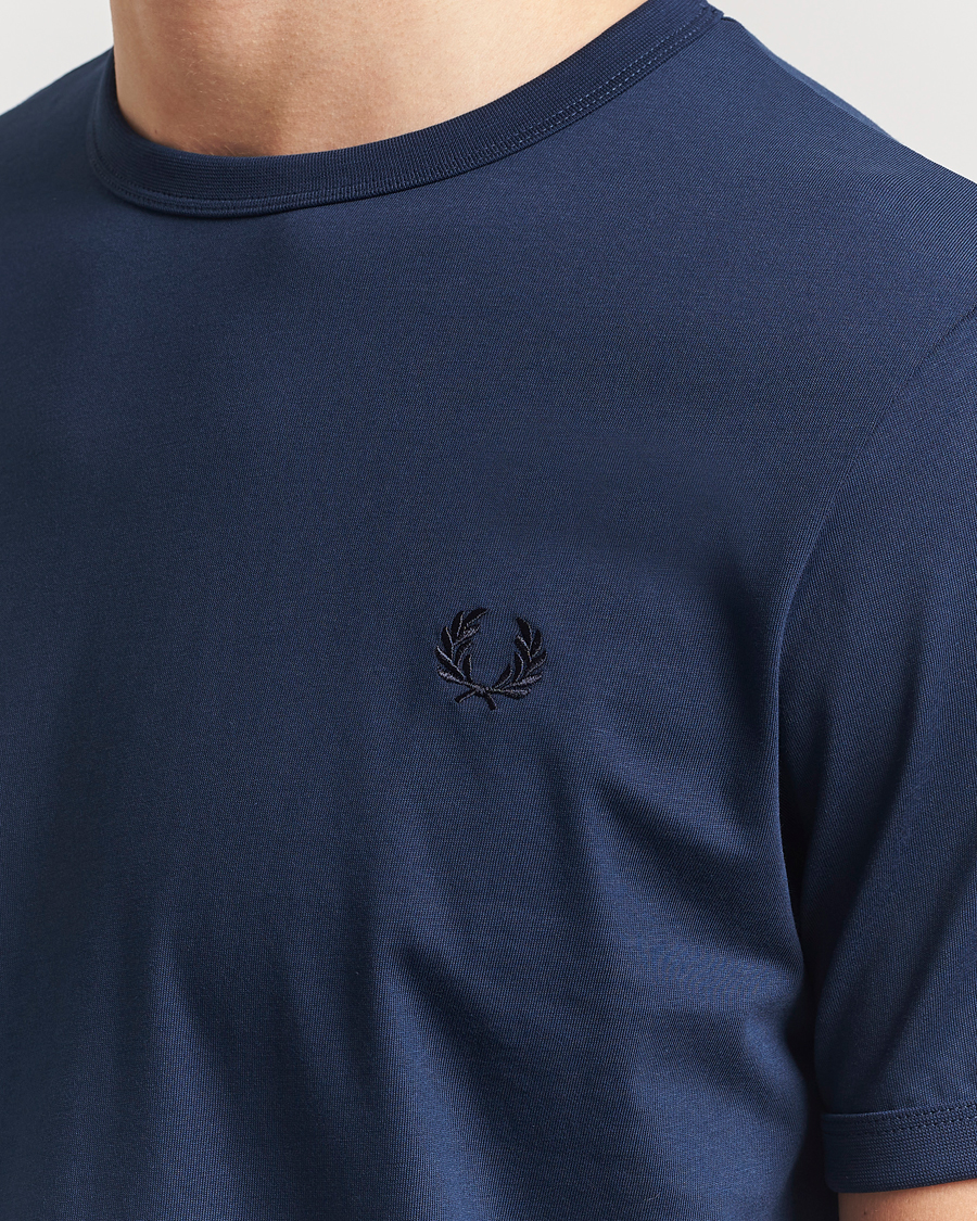 Heren | T-shirts | Fred Perry | Ringer T-Shirt Tennis Blue