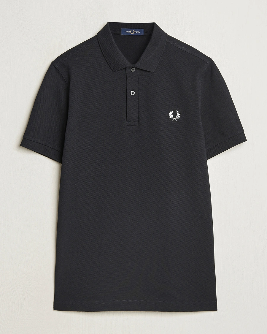 Heren | Polo's | Fred Perry | Plain Polo Shirt Black
