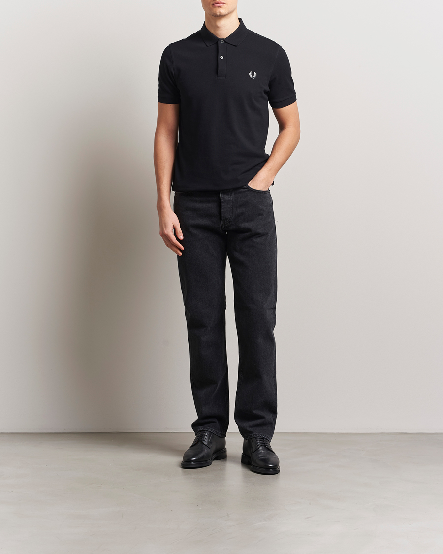 Heren | Polo's | Fred Perry | Plain Polo Shirt Black