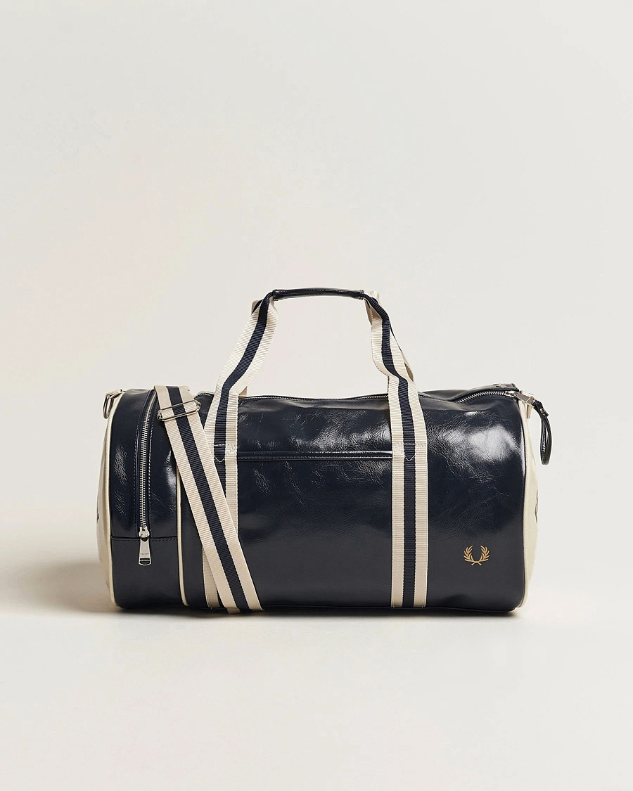 Heren | Tassen | Fred Perry | Classic Barrel Bag Navy/Ecru