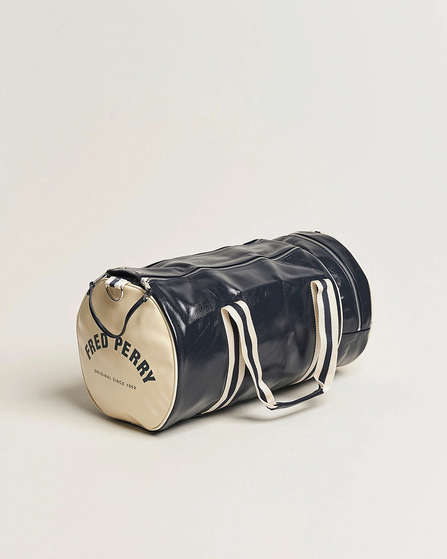 Heren | Tassen | Fred Perry | Classic Barrel Bag Navy/Ecru
