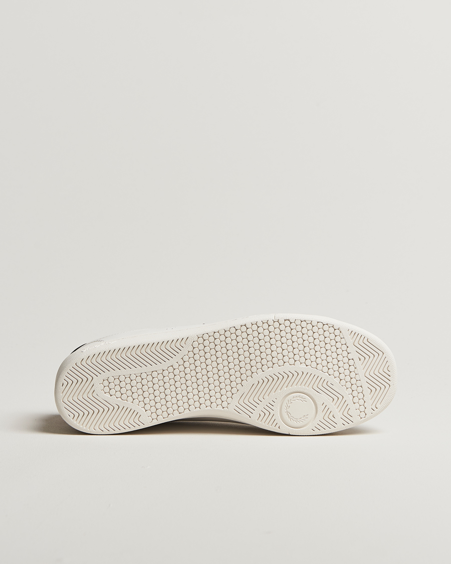 Heren | Fred Perry B721 Leather Sneaker Snow White/Red | Fred Perry | B721 Leather Sneaker Snow White/Red