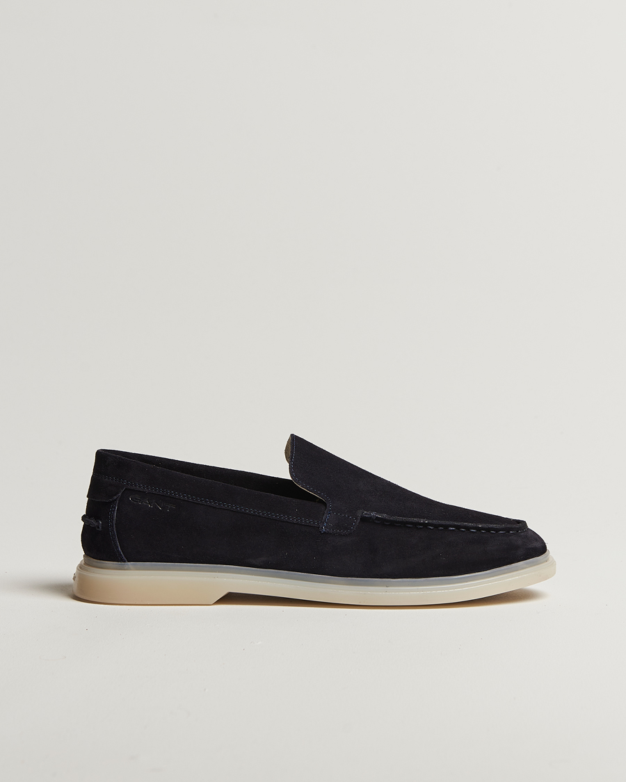 Heren | GANT Boery Suede Loafer Marine | GANT | Boery Suede Loafer Marine