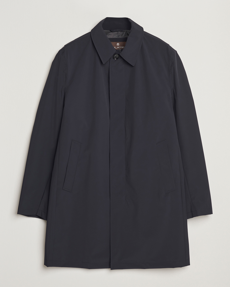 Heren | Jassen | Oscar Jacobson | Nylon Car Coat Navy