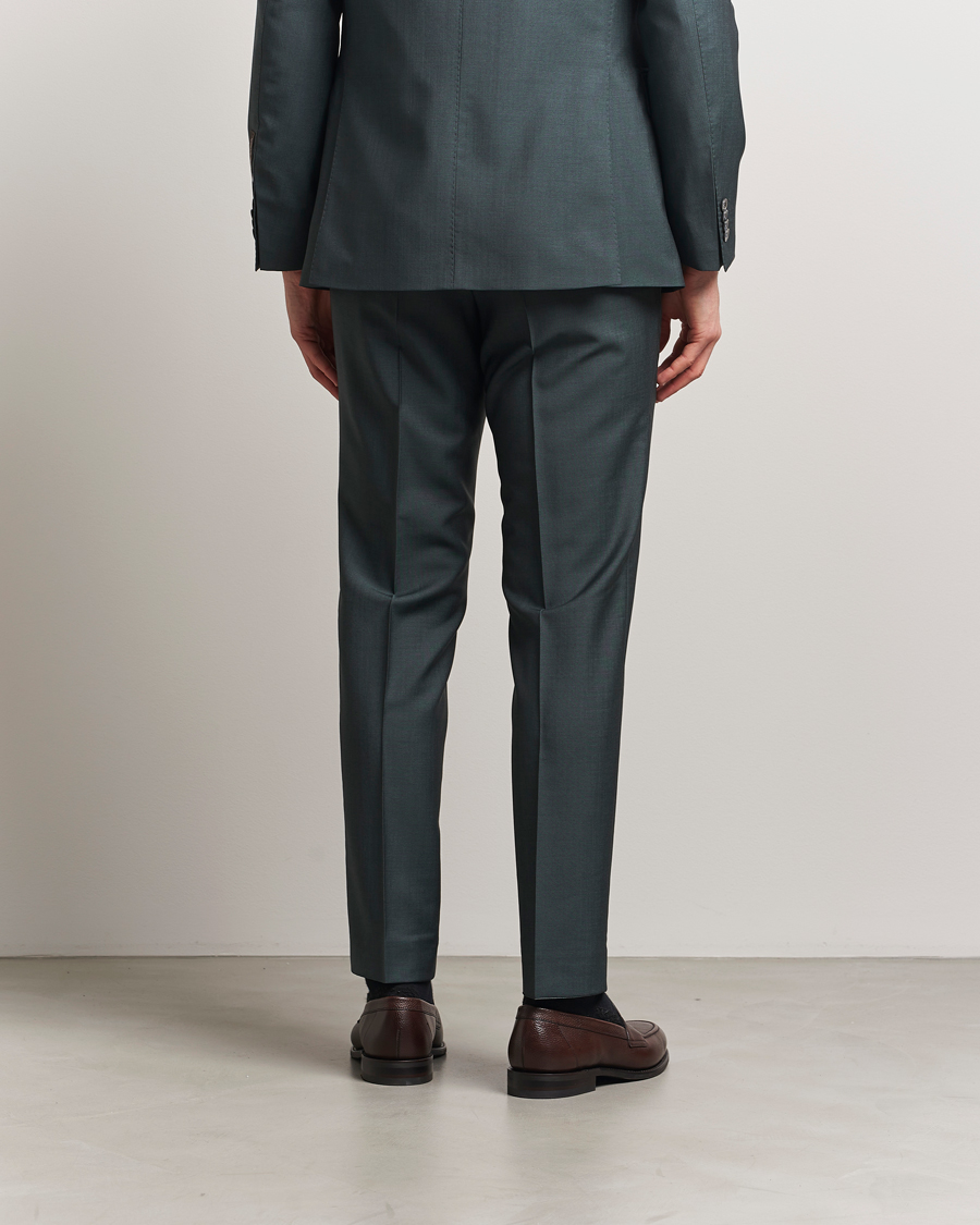 Heren | Broeken | Oscar Jacobson | Dandy Wool/Mohair Suit Trousers Green