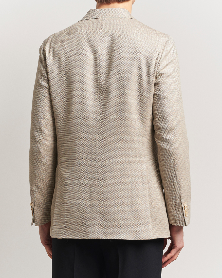 Heren | Blazers | Oscar Jacobson | Farris DB Loro Piana Wool/Silk/Linen Blazer Beige