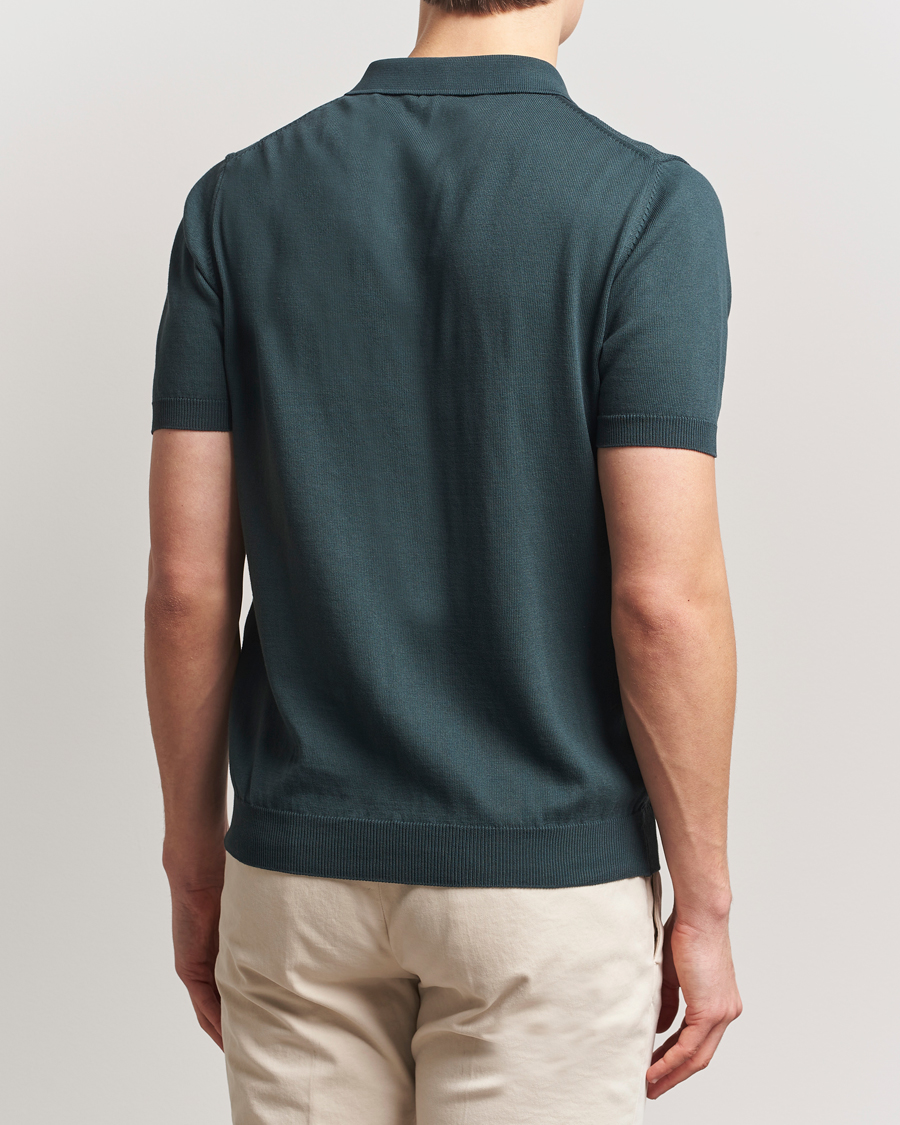 Heren | Polo's | Oscar Jacobson | Barto Structured Cotton Polo Green