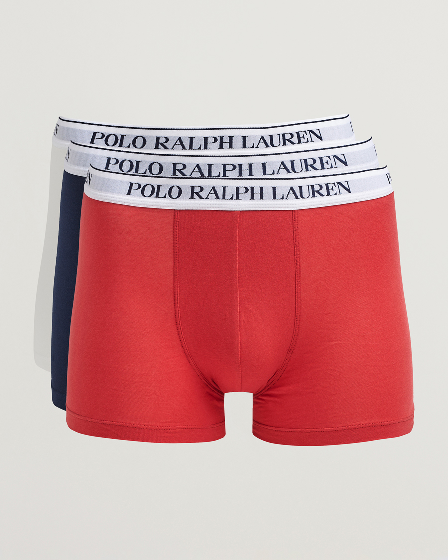 Heren | Ondergoed | Polo Ralph Lauren | 3-Pack Trunk Navy/Red/White
