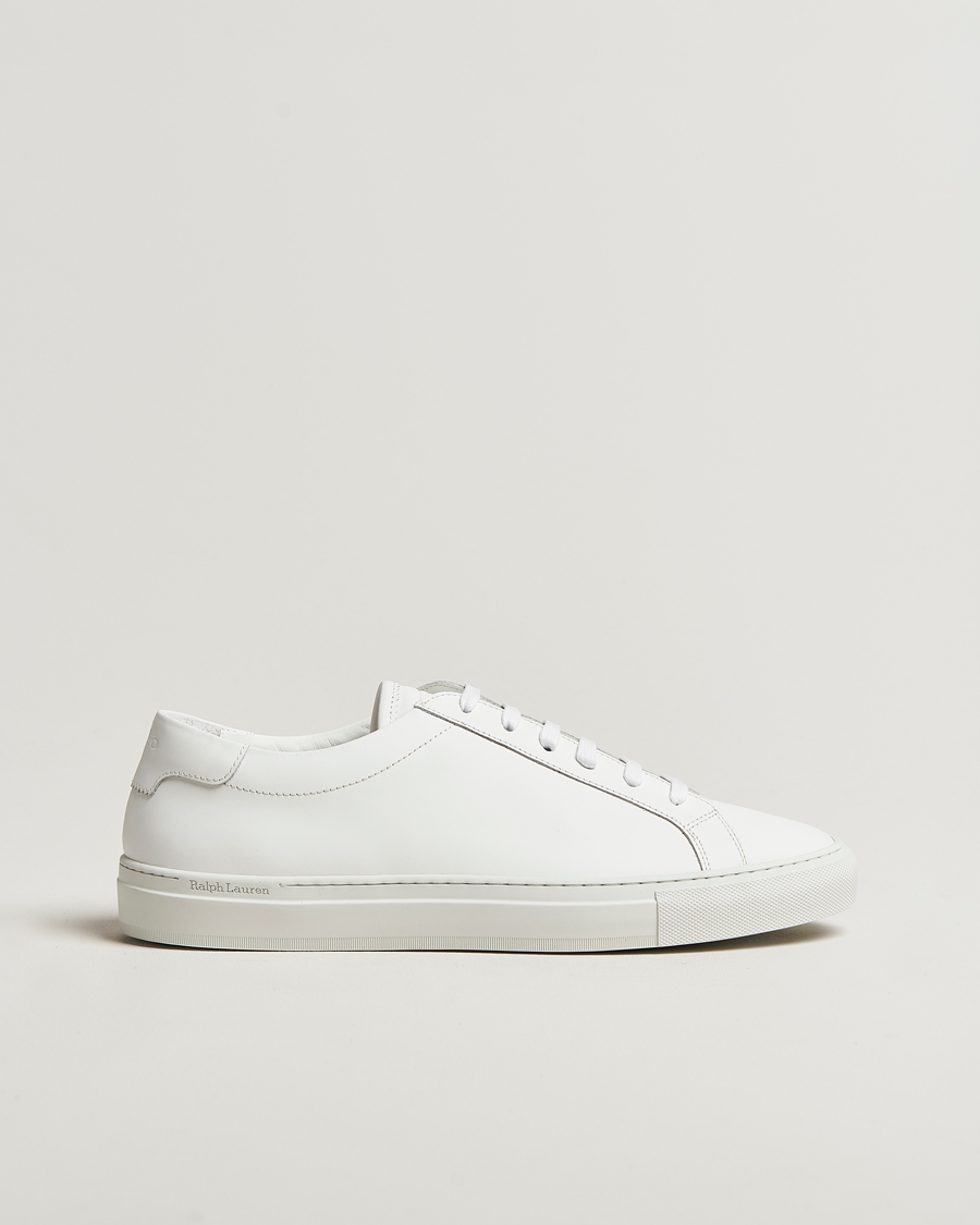 Heren | Polo Ralph Lauren Jermain Lux Leather Sneakers White | Polo Ralph Lauren | Jermain Lux Leather Sneakers White
