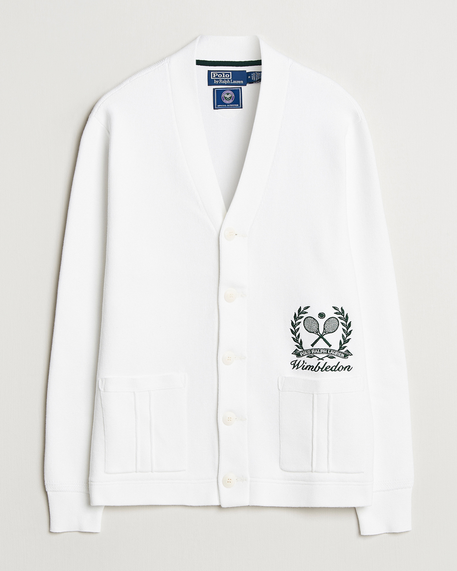 Heren | Truien | Polo Ralph Lauren | Wimbledon Cotton Cardigan Ceramic White