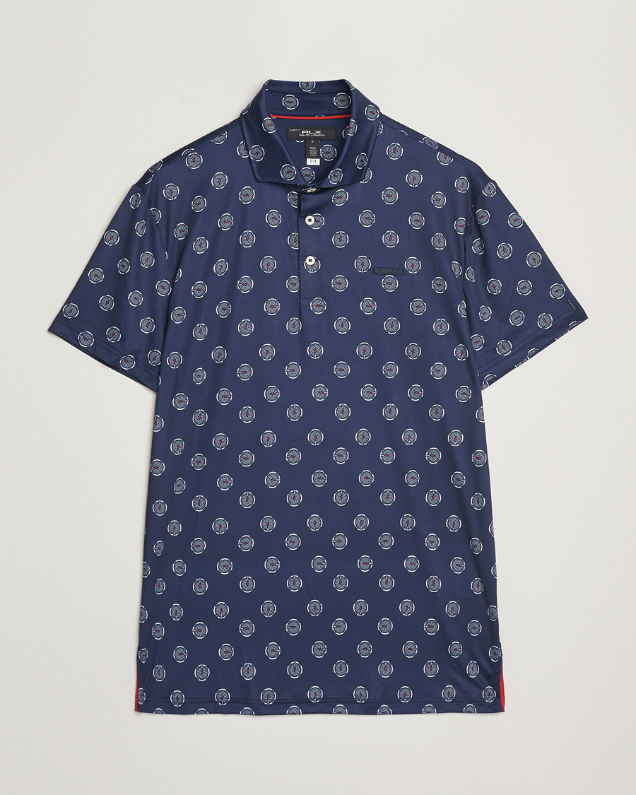 Heren | Polo's | RLX Ralph Lauren | Airflow Active Polo Mini G Golfball/Refined Navy