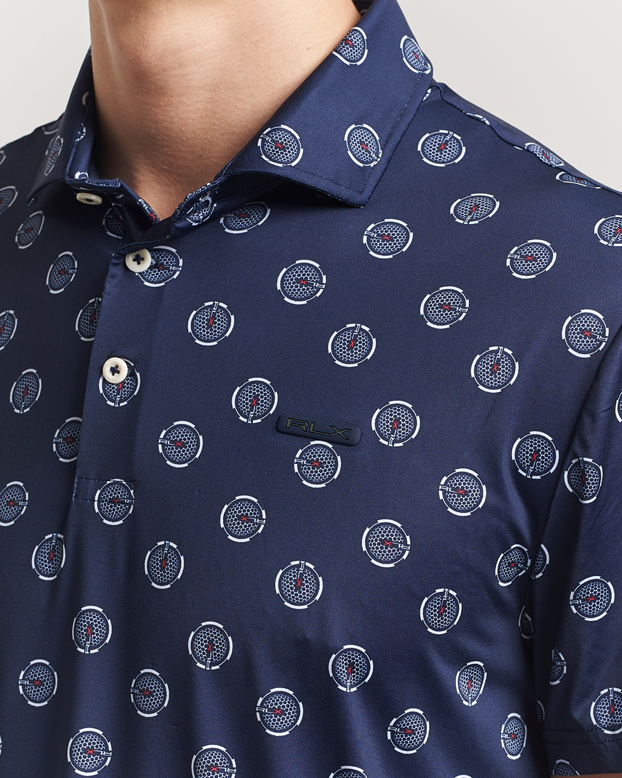 Heren | Polo's | RLX Ralph Lauren | Airflow Active Polo Mini G Golfball/Refined Navy