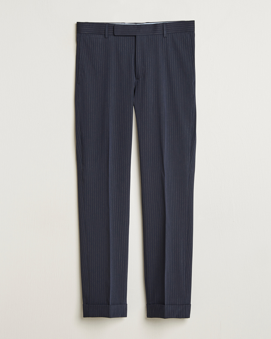 Heren | Broeken | Polo Ralph Lauren | Tailored Twill Pinstripe Trousers Navy/Grey
